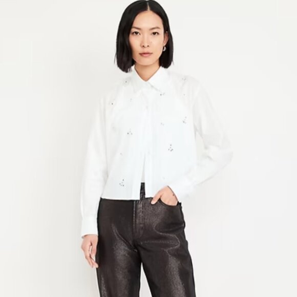 High-Waisted Shine OG Loose Jeans - Picture 1 of 5